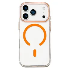 iPhone 17 Pro Max Skal MagSafe Transparent / Orange