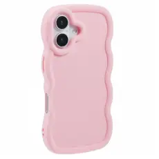 iPhone 17 Mobilskal Wavy Ljus Rosa