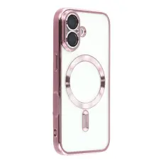 iPhone 17 Skal MagSafe Electroplated TPU Rosa