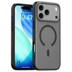 iPhone 17 Pro Max Skal MagSafe Skin Feel Frosted Svart