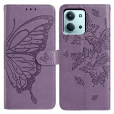 Xiaomi Redmi 15C Fodral Fj&auml;ril Tryck Lila