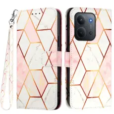 Xiaomi Redmi 15C Fodral Med Tryck Rosa Marmor