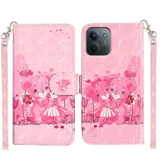 Xiaomi Redmi 15C Fodral Med Tryck Rosa Björnar