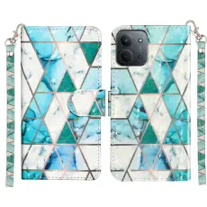 Xiaomi Redmi 15C Fodral Med Tryck Grön Marmor