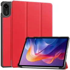 Xiaomi Redmi Pad 2 Fodral Tri-Fold Röd