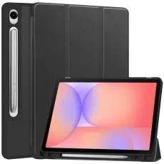 Samsung Galaxy Tab S10 Lite Fodral Tri-Fold Pennh&aring;llare Svart