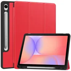 Samsung Galaxy Tab S10 Lite Fodral Tri-Fold Pennh&aring;llare R&ouml;d