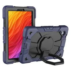 Galaxy Tab A11 Skal Kickstand Shockproof M&ouml;rk Bl&aring; / Svart