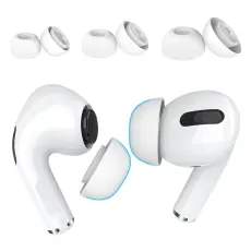 AHASTYLE 3-PACK AirPods Pro 2/1 &Ouml;ronpluggar Silikon Vit