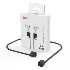 AHASTYLE AirPods Strap Halsrem Silikon Svart