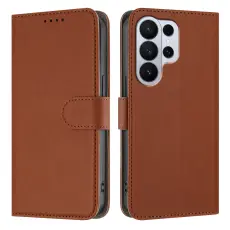 Samsung Galaxy S26 Ultra Fodral Solid L&auml;der Brun