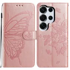 Samsung Galaxy S26 Ultra Fodral Fj&auml;ril Tryck Ros&eacute;guld