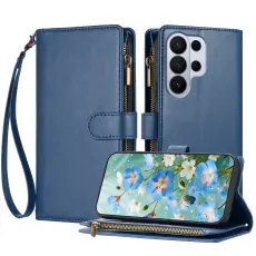 Samsung Galaxy S26 Ultra Fodral Multifunktionellt L&auml;der Bl&aring;