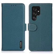 KHAZNEH Samsung Galaxy S26 Ultra Fodral &Auml;kta L&auml;der Gr&ouml;n