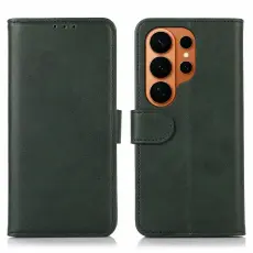 Samsung Galaxy S26 Ultra Fodral L&auml;der Gr&ouml;n