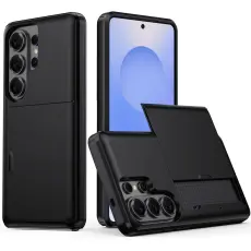 Samsung Galaxy S26 Ultra Skal Hybrid Med Kortfack Svart