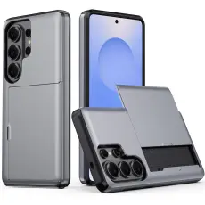 Samsung Galaxy S26 Ultra Skal Hybrid Med Kortfack Gr&aring;