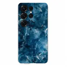 Samsung Galaxy S26 Ultra Skal Marmor TPU Bl&aring;