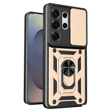 Samsung Galaxy S26 Ultra Skal CamShield Ring Hybrid Guld
