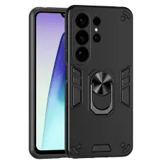 Samsung Galaxy S26 Ultra Skal Ring Hybrid Armor Svart