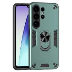 Samsung Galaxy S26 Ultra Skal Ring Hybrid Armor Gr&ouml;n