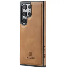DG.MING Samsung Galaxy S26 Ultra Skal L&auml;derbelagt Brun
