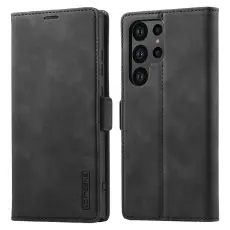 LC.IMEEKE Samsung Galaxy S26 Ultra Fodral L&auml;der Svart