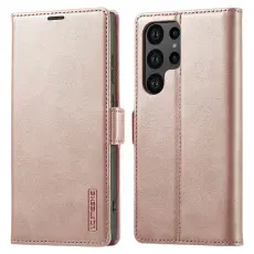 LC.IMEEKE Samsung Galaxy S26 Ultra Fodral L&auml;der Ros&eacute;guld