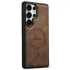 LC.IMEEKE Samsung Galaxy S26 Ultra Skal MagSafe L&auml;der Brun