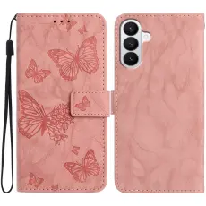 Samsung Galaxy S26 Fodral Fj&auml;ril Tryck Rosa