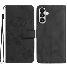 Samsung Galaxy S26 Fodral Fj&auml;ril Tryck Svart