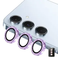 ENKAY Samsung Galaxy S26 Linsskydd Glitter Lila