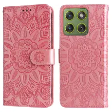 Motorola Edge 70 Fodral Mandala L&auml;der Rosa