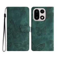 OnePlus 15 Fodral Med Fj&auml;ril Tryck Gr&ouml;n