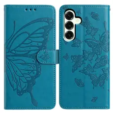 Samsung Galaxy A37 5G Fodral Med Fj&auml;ril Tryck Bl&aring;