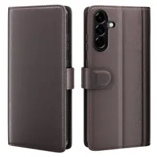 Samsung Galaxy A57 5G Fodral Premium &Auml;kta L&auml;der Brun