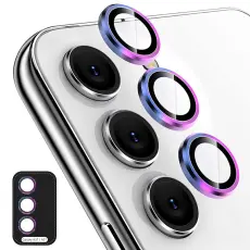 ENKAY Galaxy A57 / A37 5G Linsskydd H&auml;rdat Glas Colorful