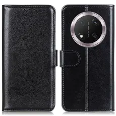 Honor Magic7 Lite Fodral Crazy Horse L&auml;der Svart