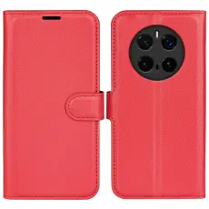 Honor Magic7 Pro Fodral Litchi L&auml;der R&ouml;d