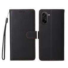 OnePlus Nord CE5 Pl&aring;nboksfodral L&auml;der Svart