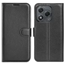 Honor 400 Smart Fodral Litchi L&auml;der Svart