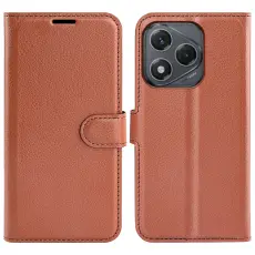 Honor 400 Smart Fodral Litchi L&auml;der Brun