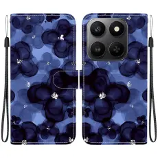 Honor 400 Smart Fodral L&auml;der Ink Blue Flower
