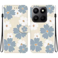 Honor 400 Smart Fodral L&auml;der Blue Daisy