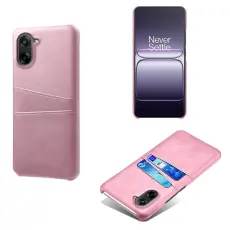 OnePlus Nord CE5 L&auml;derbelagt Skal Med Kortfack Ros&eacute;guld