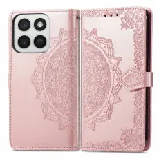 Honor 400 Smart Fodral Mandala L&auml;der Ros&eacute;guld