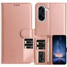 OnePlus Nord CE5 Fodral L&auml;der Ros&eacute;guld