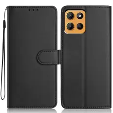 Motorola Moto G15 / G15 Power Fodral L&auml;der Svart