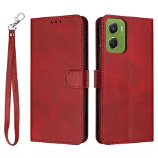 Motorola Moto G06 / G06 Power Fodral L&auml;der R&ouml;d