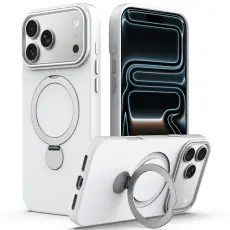iPhone 17 Pro Skal MagSafe Kickstand Hybrid Vit